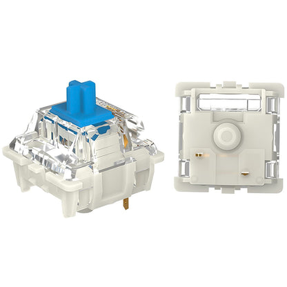 DRAOZA Gateron Pro 2.0 Switches - 72pcs Prelubricated RGB Mechanical Keyboard - 3-Pin, Blue, Yellow, Red, Brown Compatibility