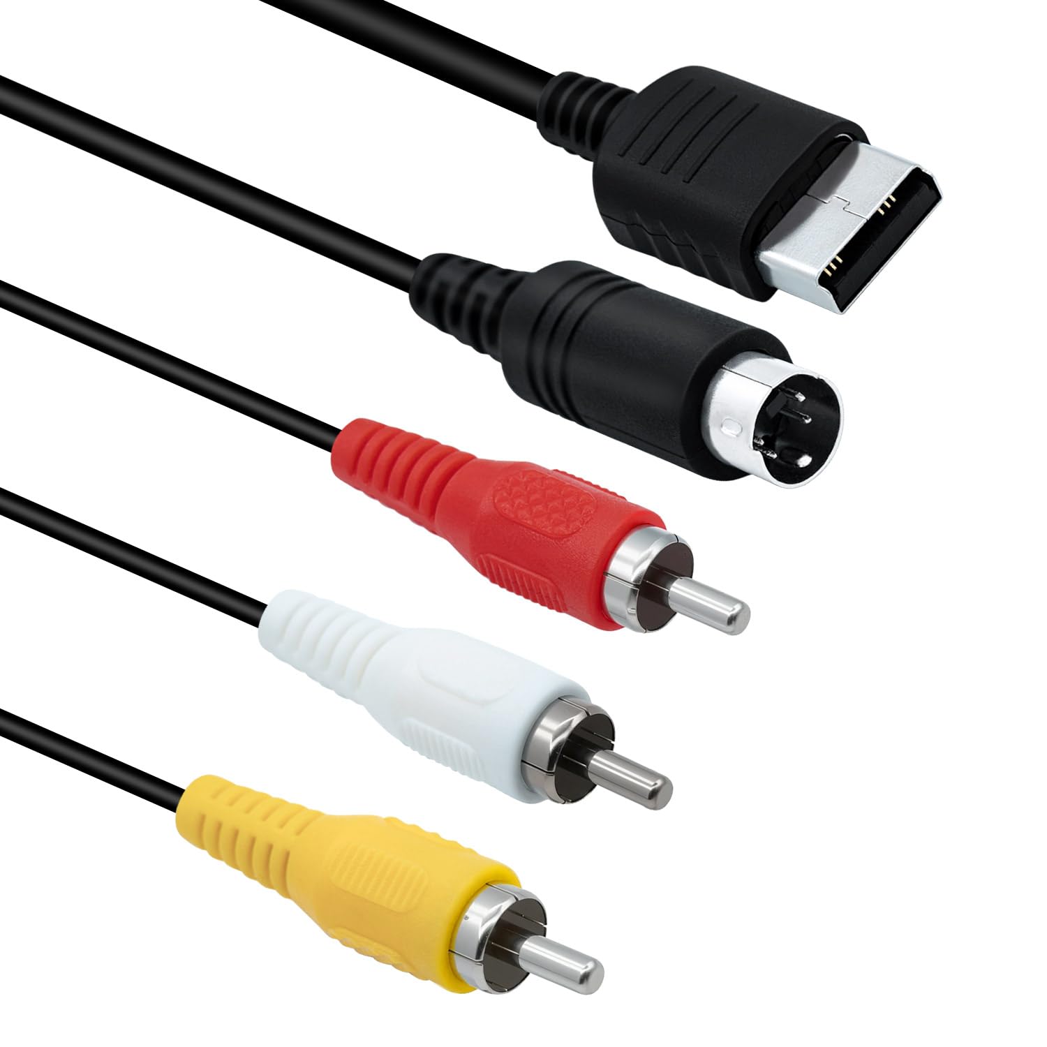 Mcbazel AV Cable for Sega Dreamcast  Composite RCA Audio Video Cord Compatible with Sega Dreamcast - 1.7M/5.58FT