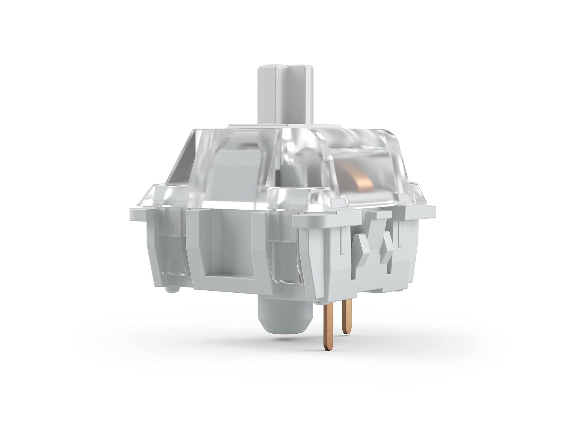Glorious Gateron Clear Mechanical Keyboard Switches - 120 Pack, Ultra-Light Linear, 35g Actuation Force, Clear Color