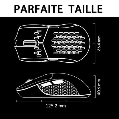 Keychron M3 Wireless Gaming Mouse - Tri-Mode 2.4 GHz/Bluetooth 5.1, 26000 DPI, RGB Backlit, Lightweight, White