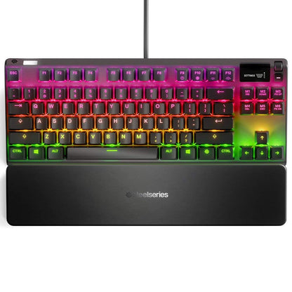 SteelSeries Apex 7 TKL Mechanical Gaming Keyboard - Compact, Aluminum, Red Switches, Model 64646