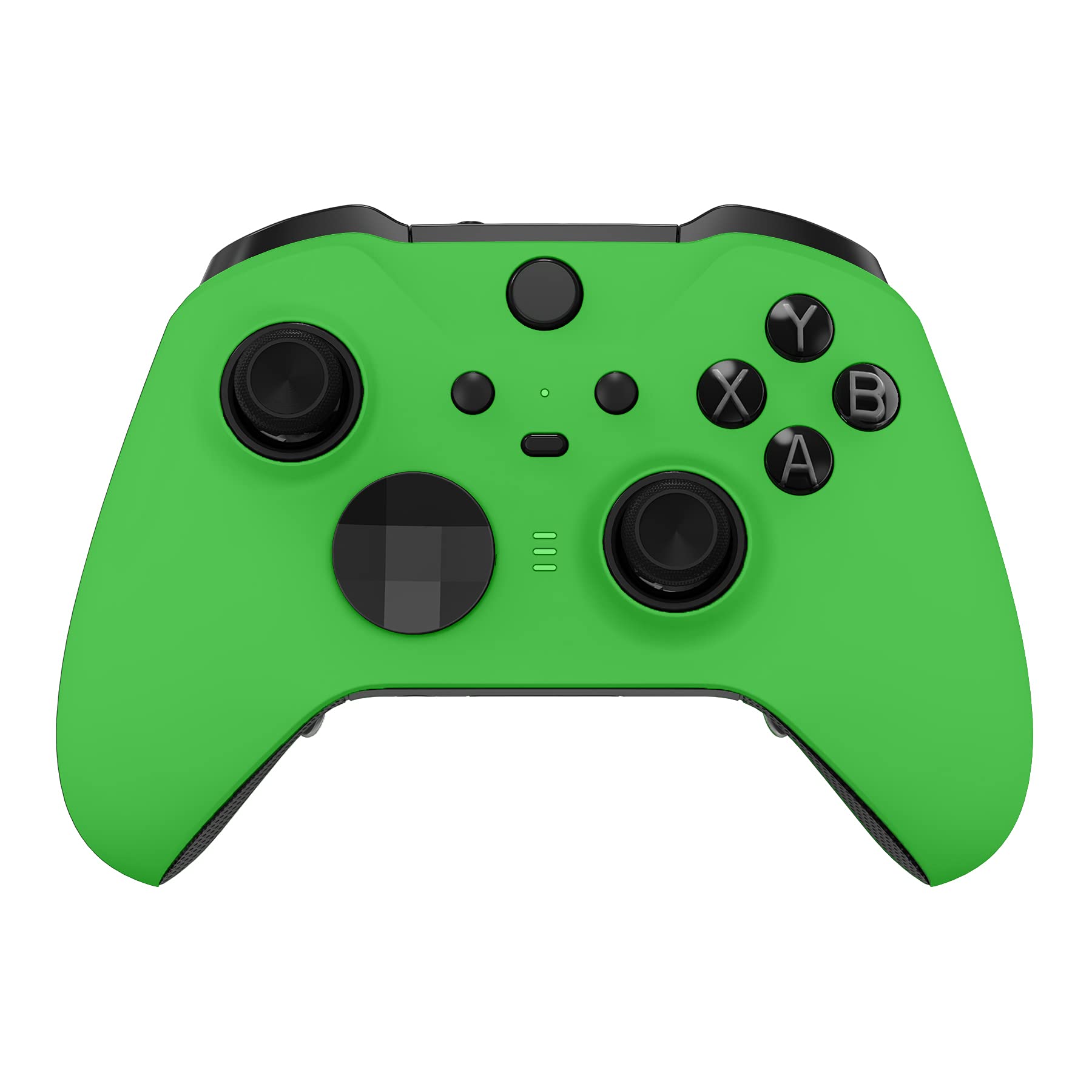 eXtremeRate Green Soft Touch Grip Faceplate Cover  Front Housing Shell Case Replacement Kit for Xbox One Elite Series 2  Xbox Elite 2 Core Controller Model 1797 - Controller NOT Included