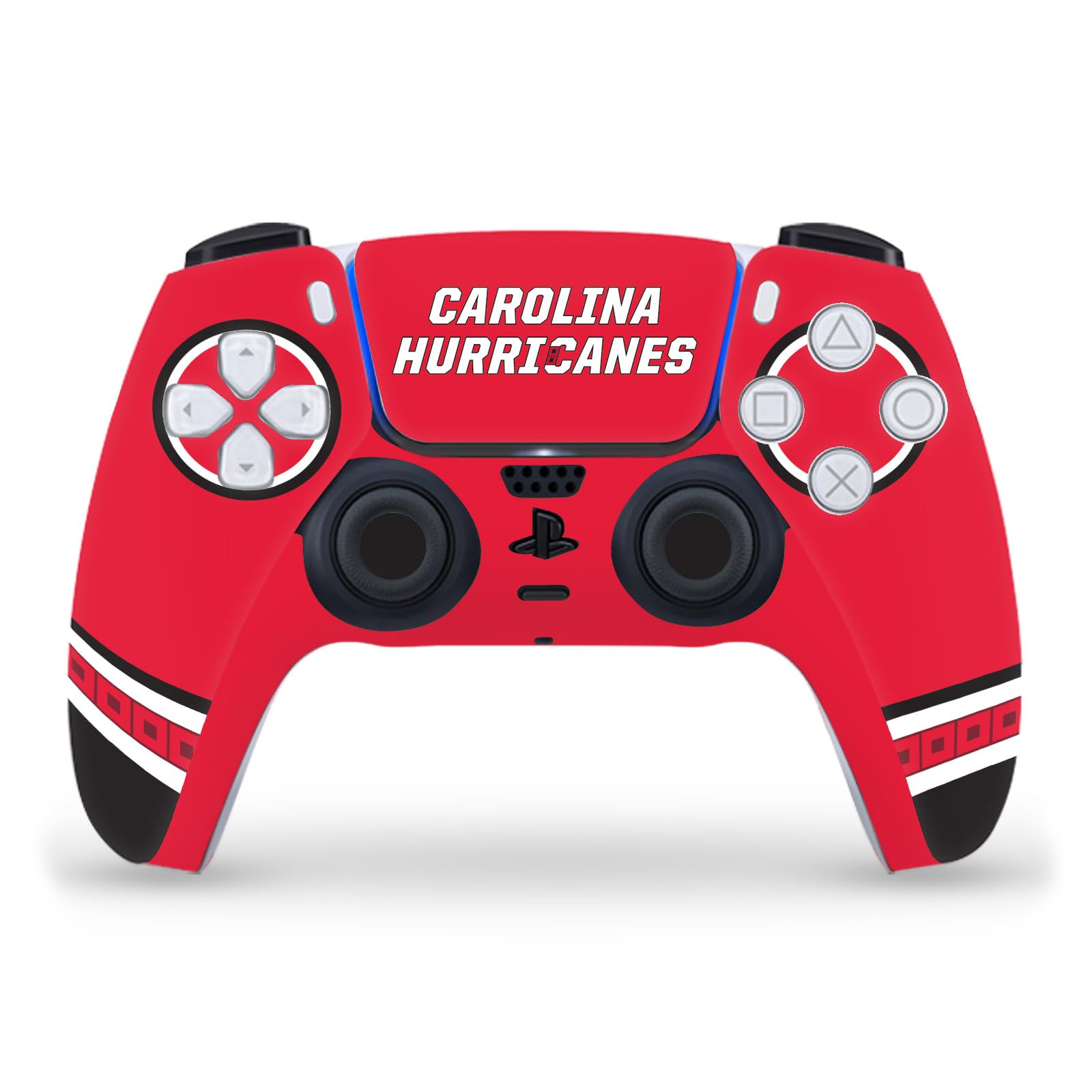 Head Case Designs Officially Licensed NHL Oversized Carolina Hurricanes Vinyl Faceplate Sticker Gaming Skin Decal Cover Compatible With Sony PlayStation 5 PS5 DualSense Controller