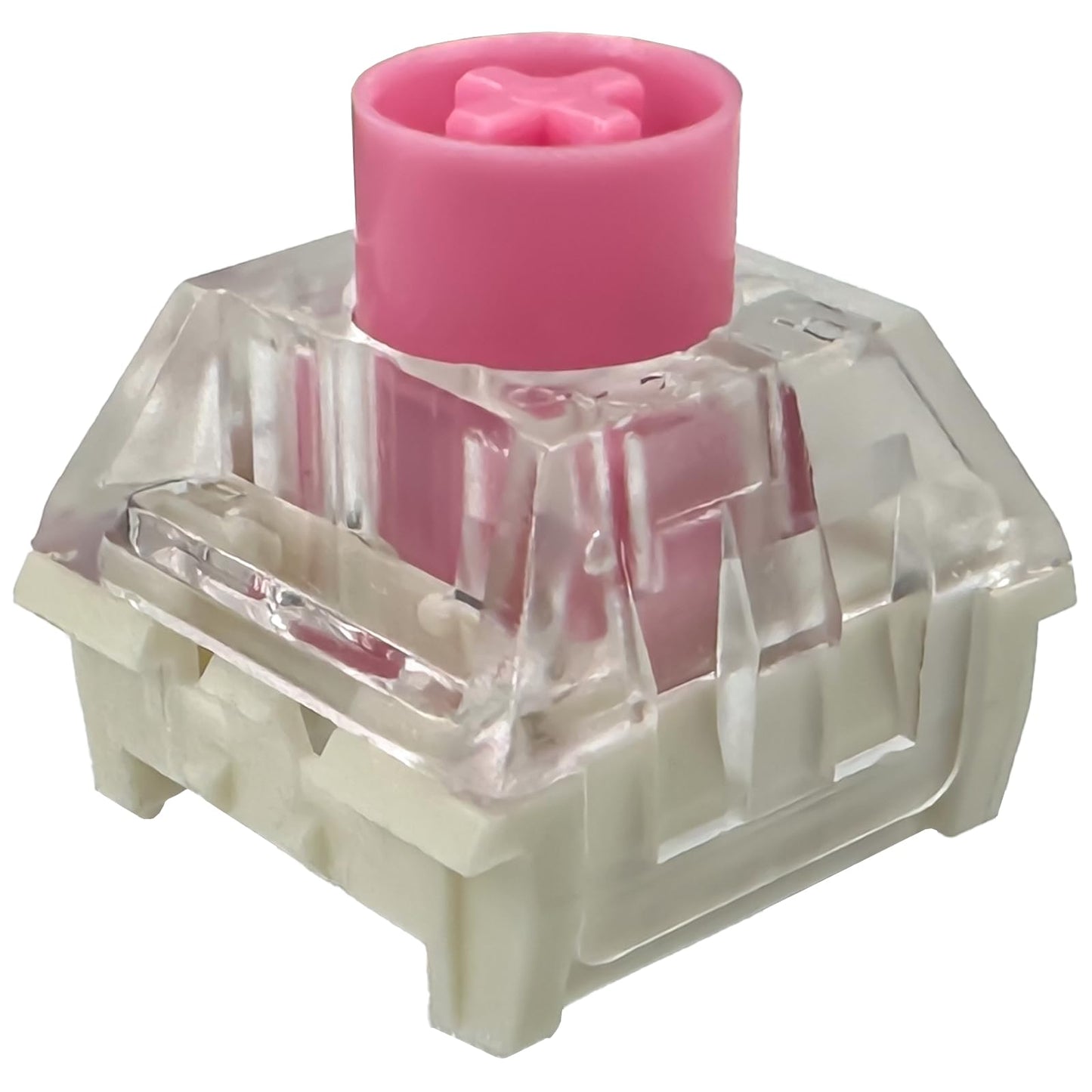 Zjmehty Silent Keyboard Switches Kailh Box Silent Pink Switches for Mechanical Keyboard 3-pin 35gf Linear/Typing&Gaming/Waterproof Switches(Mute Pink 72Pcs)