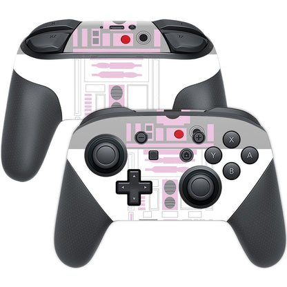 MIGHTY SKINS Nintendo Switch Pro Controller Skin - Pink Cyber Bot, Durable Vinyl Decal, Easy to Apply & Remove, Made in USA