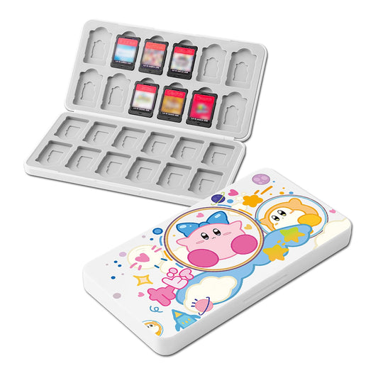 PERFECTSIGHT 24 Slots Switch Game Card Case for Nintendo Switch Lite/ OLED  Cute Game Holder Case for 24 Switch Game Cards and 48 SD Cards  Kawaii Portable Compact Storage Box for Cloud Star KB