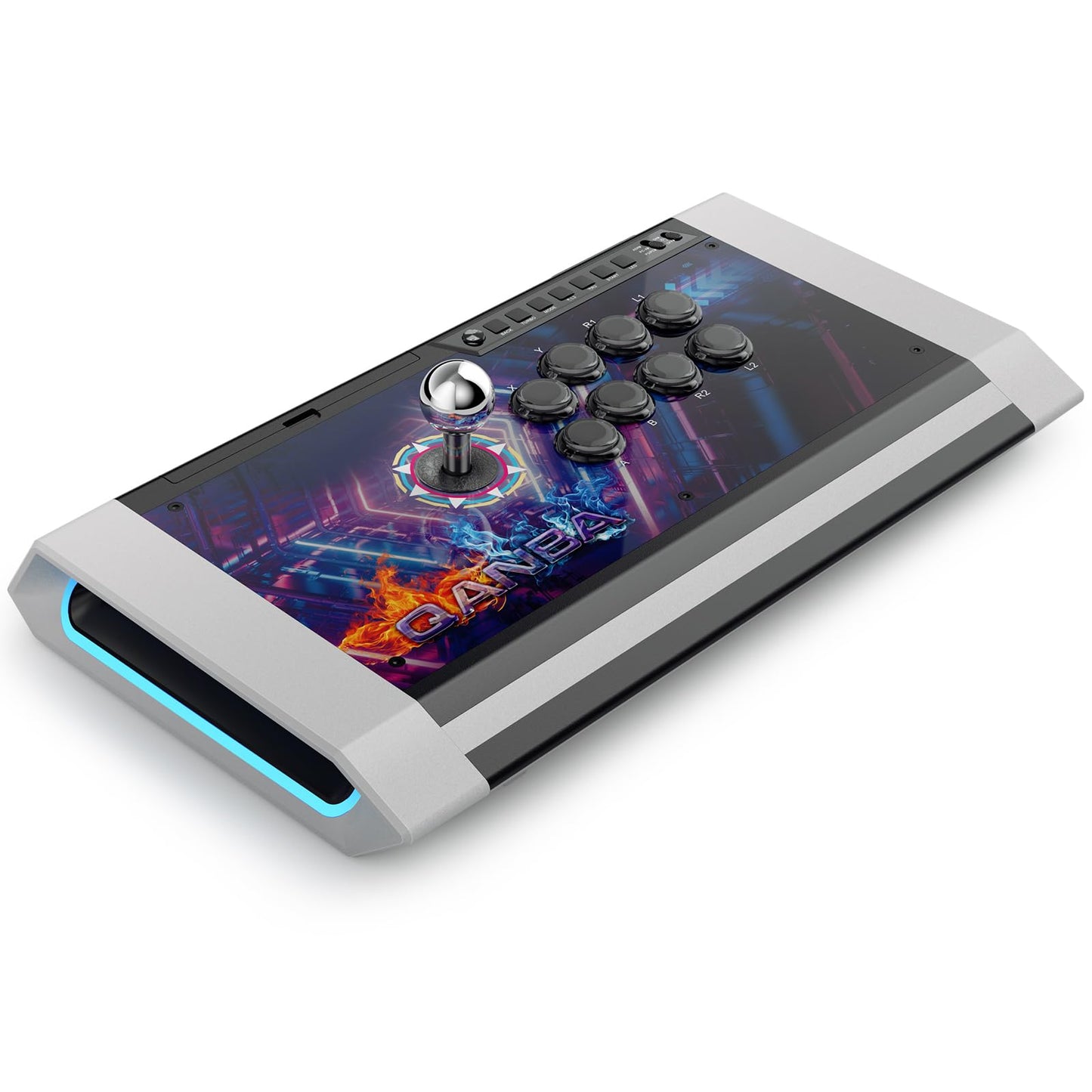 qanba Q3 Obsidian Silent Arcade Joystick - Multifunction Edition for PC, Black, Model Q3MF-GV