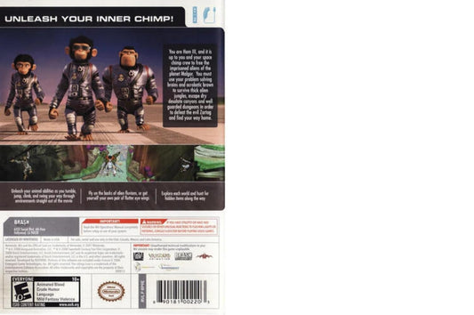 Nintendo Space Chimps WII Game - Model 890181002203 for Wii Console