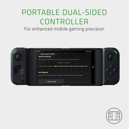 Razer Junglecat Mobile Game Controller - Dual-Sided, Bluetooth, 100 Hr Battery Life - Black, Compatible with Razer Phone 2, Galaxy S10+