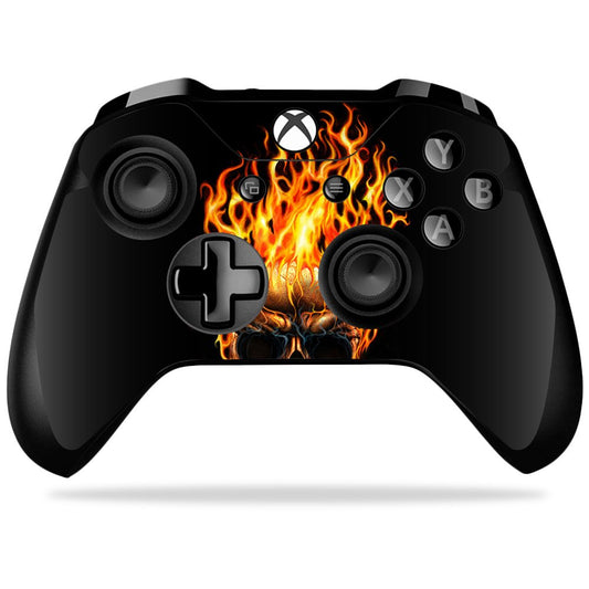 MightySkins Skin Compatible with Microsoft Xbox One X Controller - Hot Head | Protective, Durable, and Unique Vinyl Decal wrap C