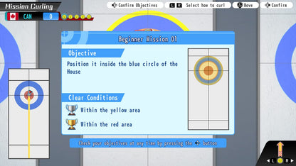 Imagineer Let's Play Curling!! - Nintendo Switch Game, Model IMNR-NSW-LPCURL