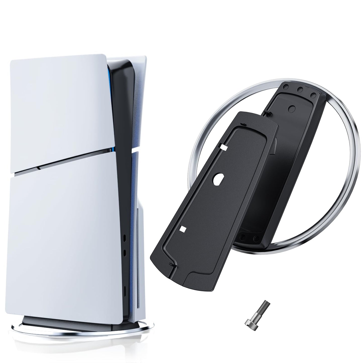 DUXICEPIN Vertical Stand for P5 PRO/ P5/P5 Slim Console  Non-Slip Base Stand Replacement for P5 PRO and for Play 5 Console with Screw  Minimalist Design