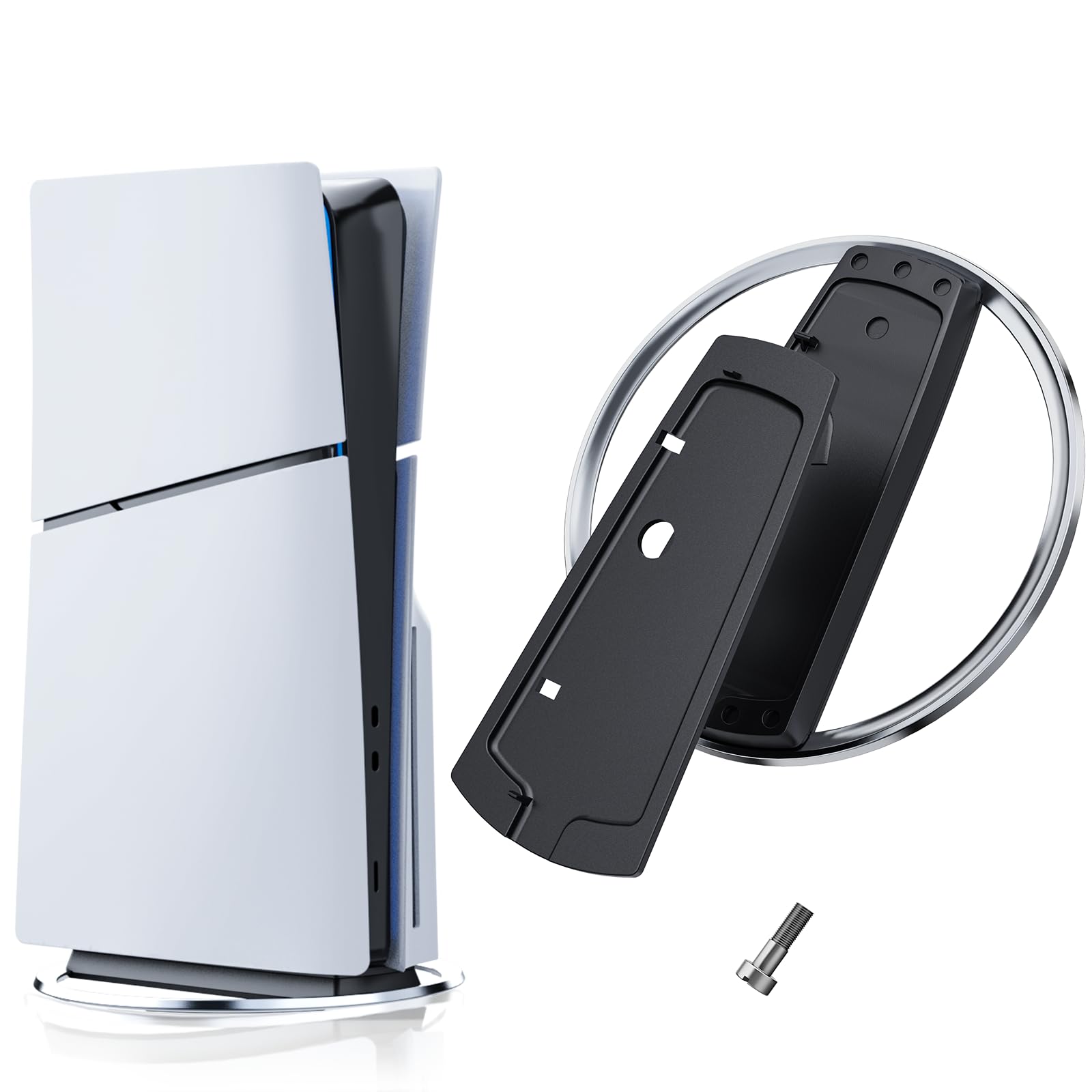 DUXICEPIN Vertical Stand for P5 PRO/ P5/P5 Slim Console  Non-Slip Base Stand Replacement for P5 PRO and for Play 5 Console with Screw  Minimalist Design