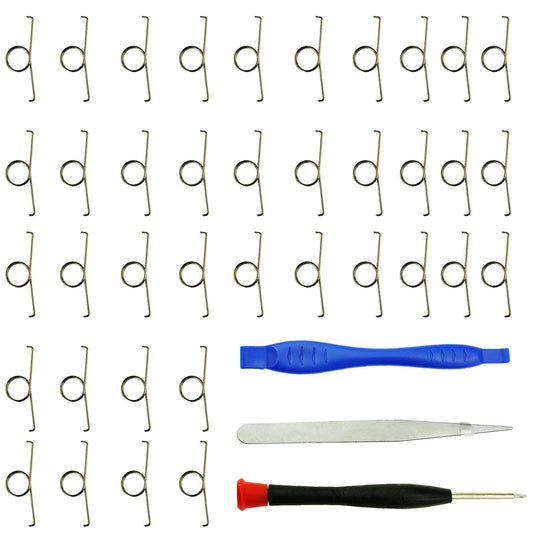CTHTBZ 50Pcs Replacement L2 R2 Trigger Button Metal Springs Compatible with Playstation PS5 Controller Parts Repair Accessories  With Screwdriver  Tweezer  Open tools