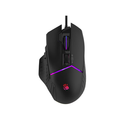 Bloody W95BR Max Extra Fire Gaming Mouse - 12,000 CPI, RGB Backlit, Ergonomic Design, Adjustable LOD, 2000 Hz Report Rate
