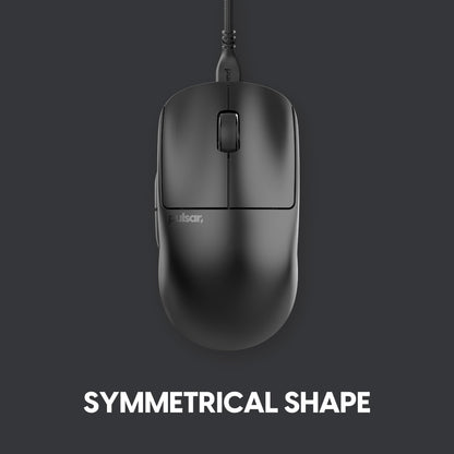 Pulsar Gaming Gears X2 Wired Gaming Mouse - 26000 DPI, Optical Switch, Medium Size, Black, Model PX2221D