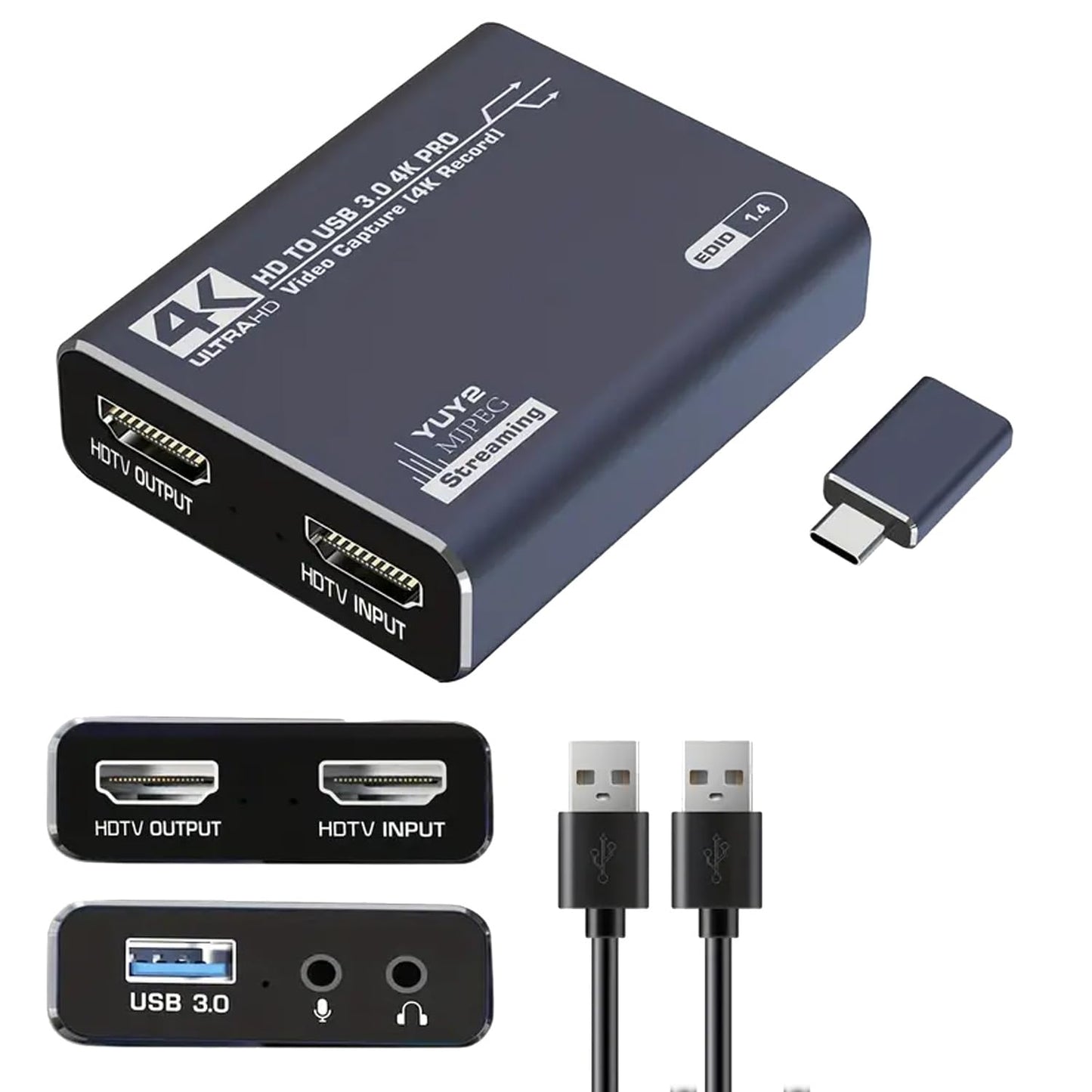 dobestyou 4K Audio Video Capture Card HDMI USB 3.0  Full HD 1080P for Game Recording  Live Streaming Broadcasting