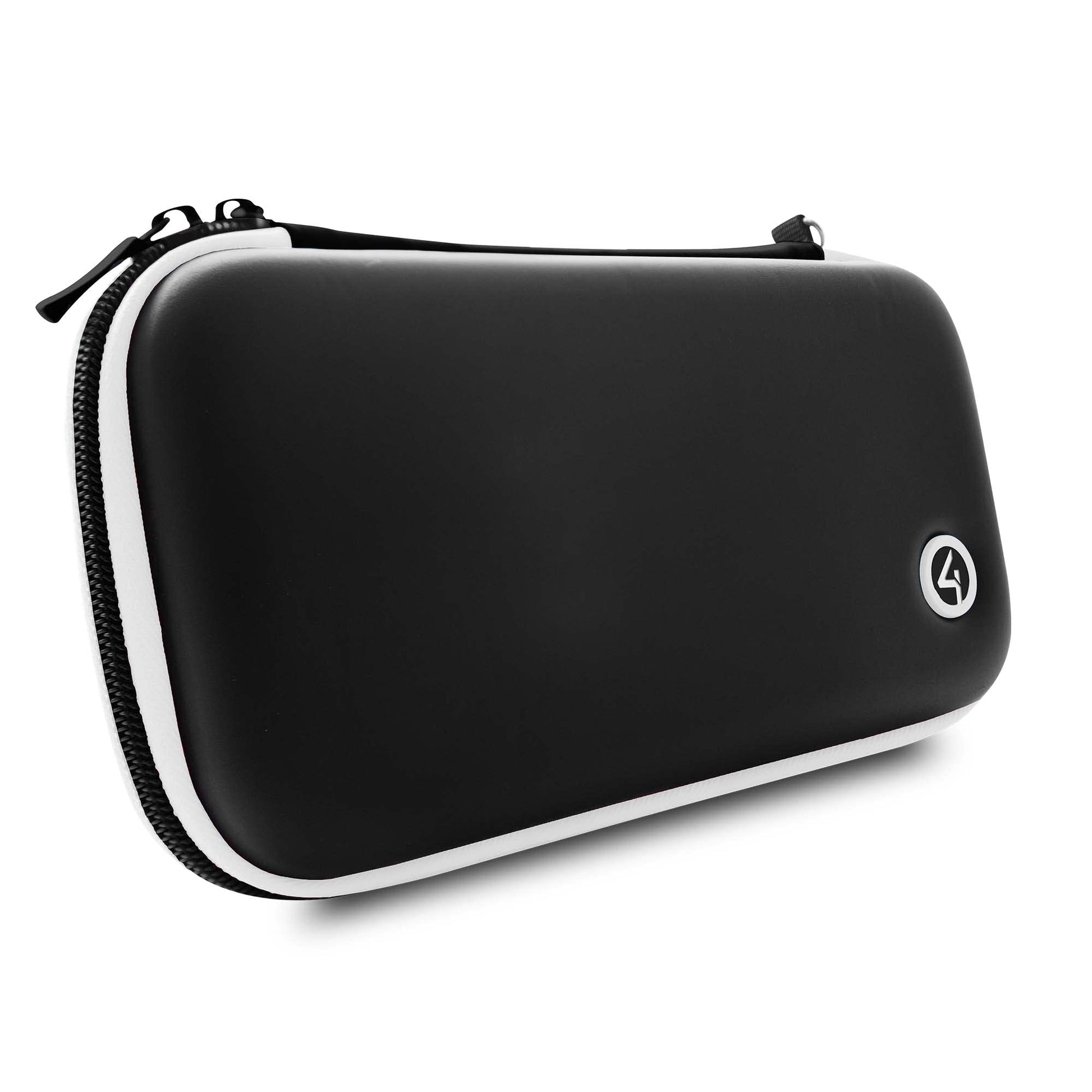 4Gamers Hard Shell Travel Case Black & White - Compatible with Nintendo Switch  Lite & OLED