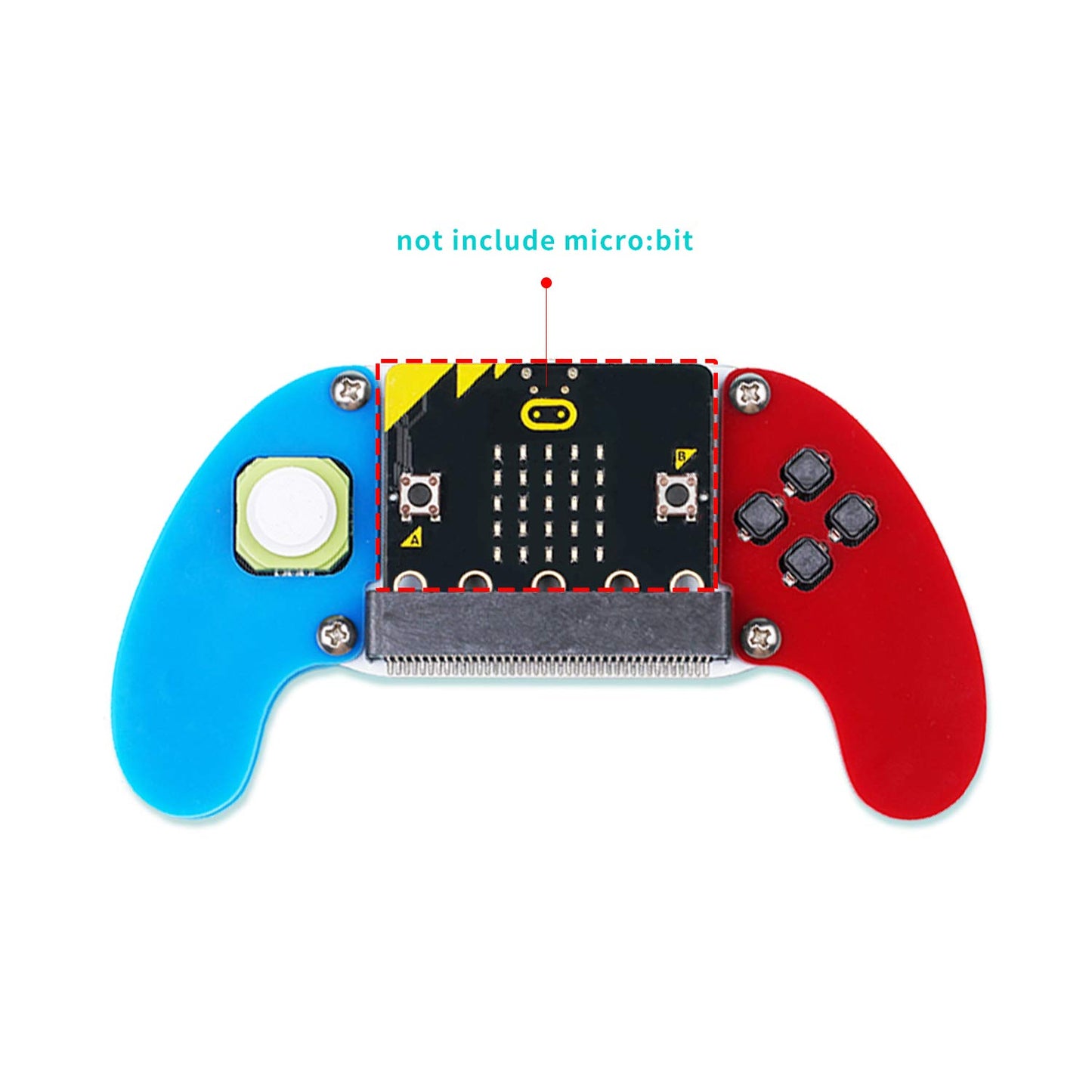 EF ELECFREAKS micro:bit Joystick Wireless Controller - DIY Graphical Programming, Blue/Red, Model: microbit joystick:bit kit
