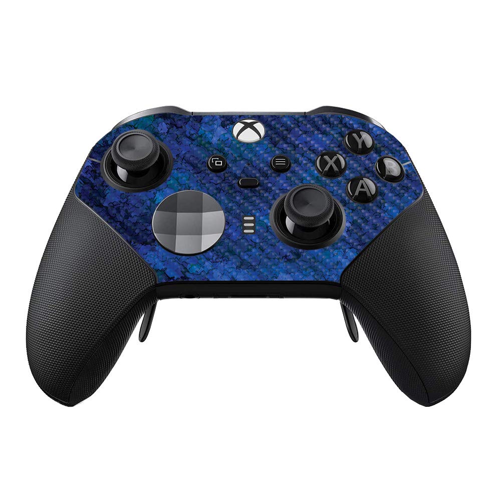 MightySkins Carbon Fiber Skin Compatible with Xbox Elite Series 2 Controller - Blue Ice | Protective  Durable Textured Carbon Fiber Finish | Easy to Apply  Remove  and Change Styles | Made in The USA