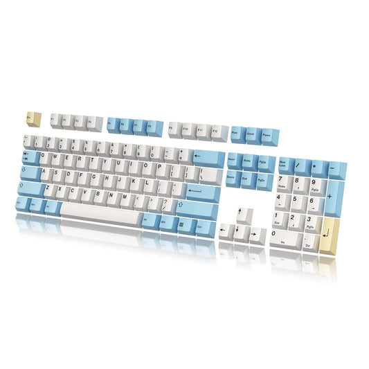 HK GAMING Dye Sublimation PBT Keycap Set | 139 Keys | Cherry Profile | Pegaso Color | ANSI US-Layout | Compatible with MX Switches