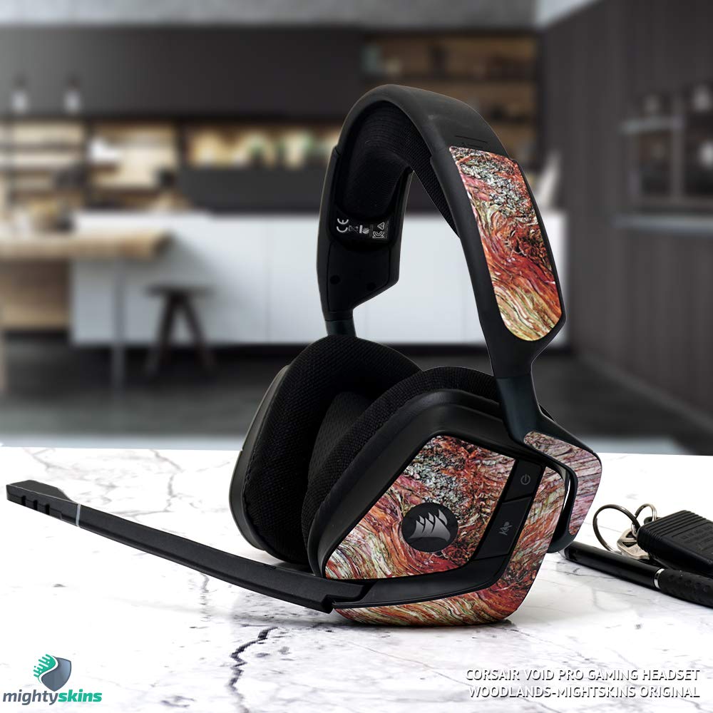 MIGHTY SKINS Corsair Void Pro Gaming Headset Skin - Solid White, Durable Vinyl Decal, Easy to Apply & Change Styles, Made in the USA