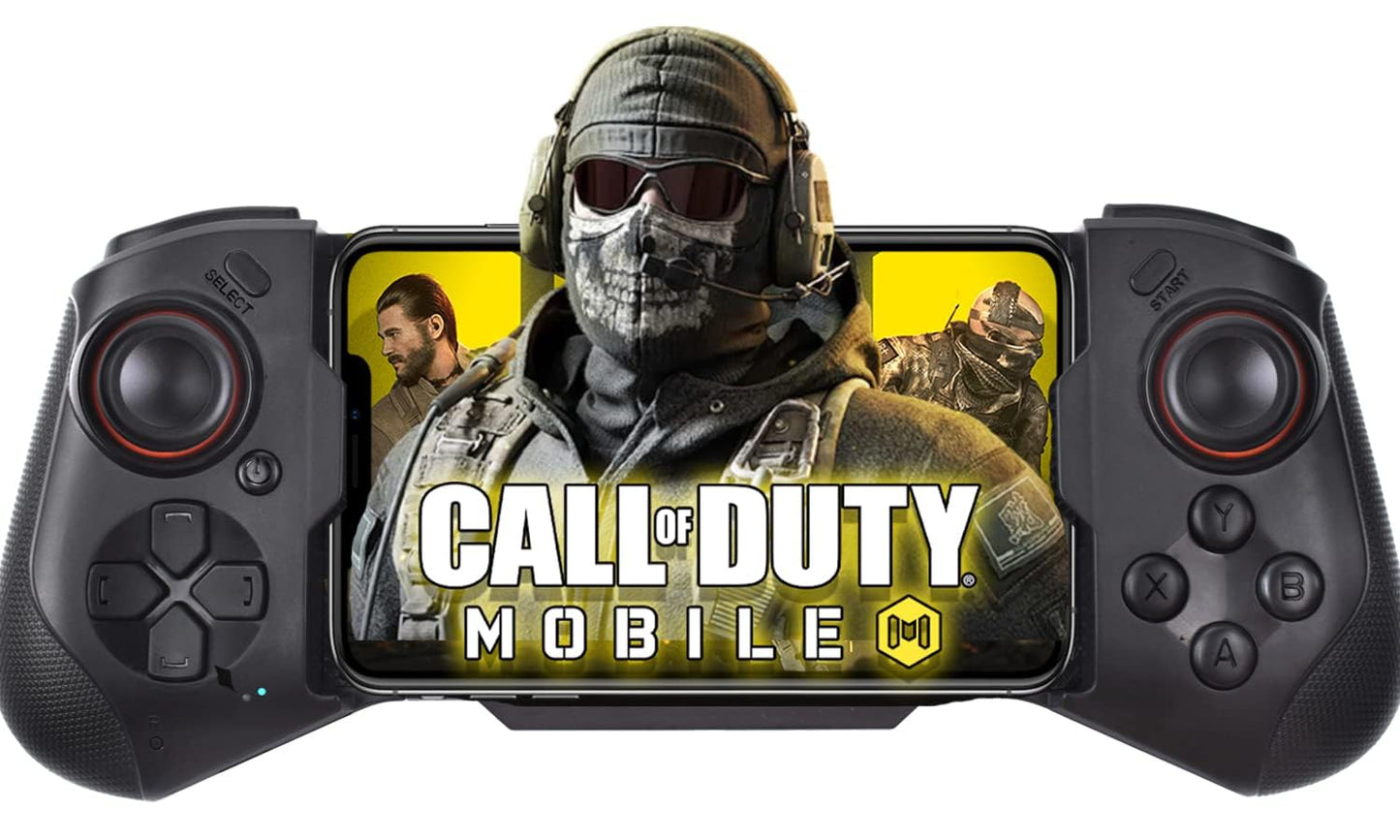 Megadream Mobile Gaming Controller - Wireless Gamepad for iPhone, Android, PC - Black - 18+ Hour Battery Life - Compatible with COD Mobile, Apex Legends