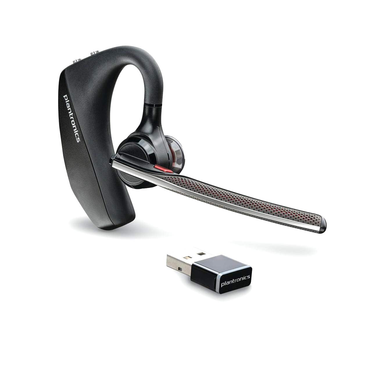 Plantronics - Voyager 5200 UC (Poly) - Bluetooth Single-Ear (Monaural) Headset - USB-A Compatible to connect to your PC and/or M