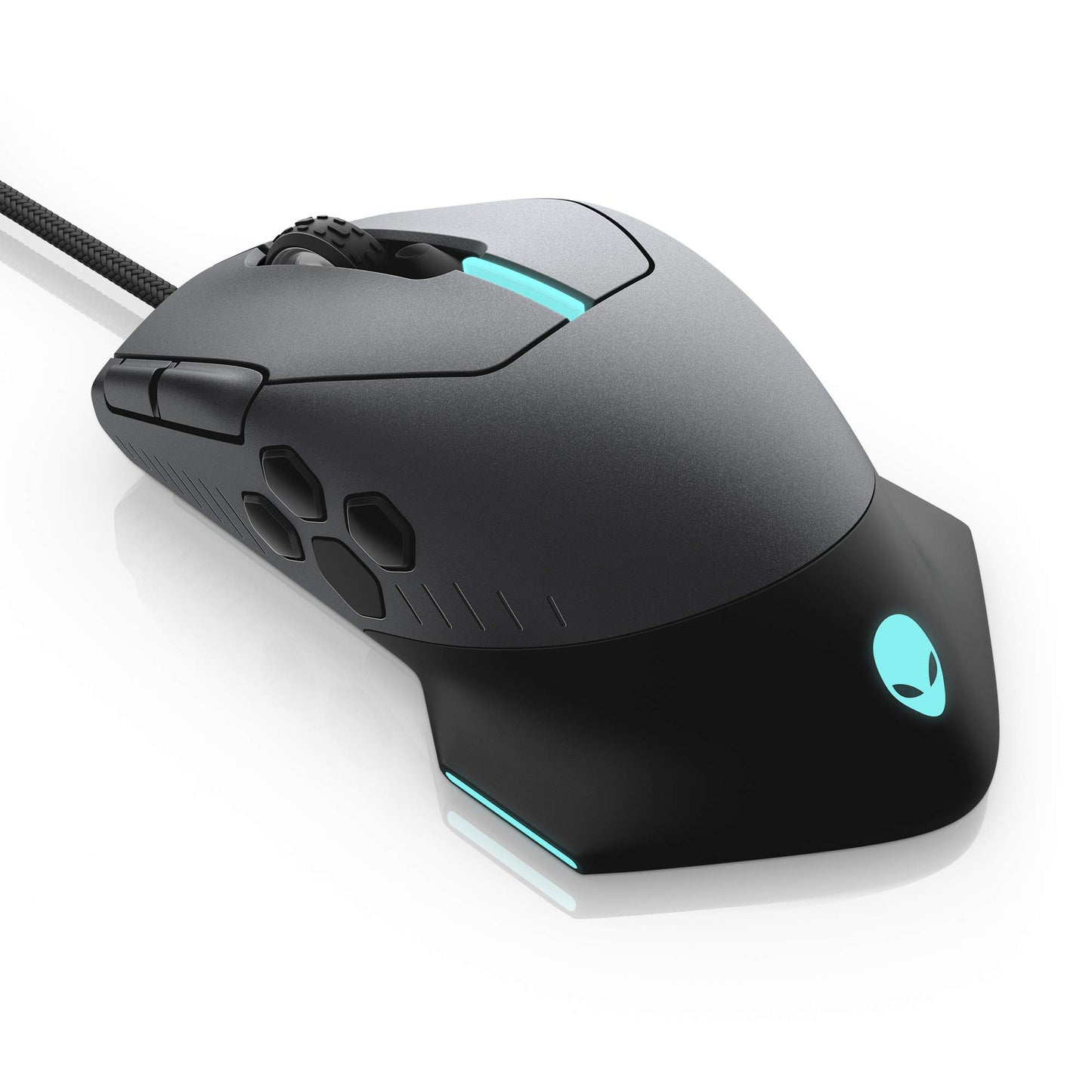 Alienware AW510M Gaming Mouse - 16,000 DPI Optical Sensor, RGB, 10 Buttons, Dark Side of the Moon Color
