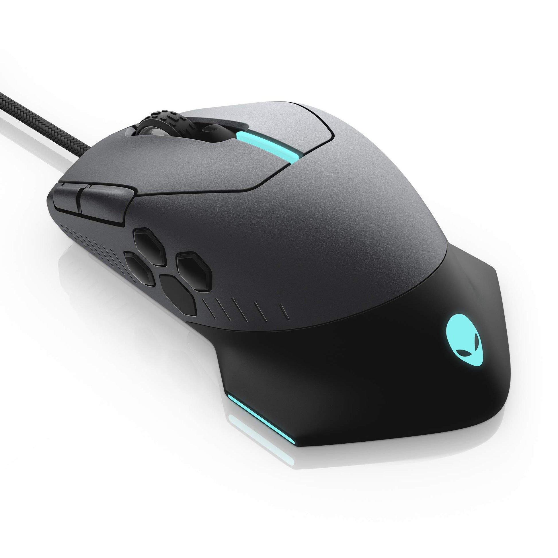 Alienware AW510M Gaming Mouse - 16,000 DPI Optical Sensor, RGB, 10 Buttons, Dark Side of the Moon Color