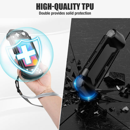 EveClap Switch Lite Protective Case - Shockproof Hard Grip - Black - Model LITE-Black-1