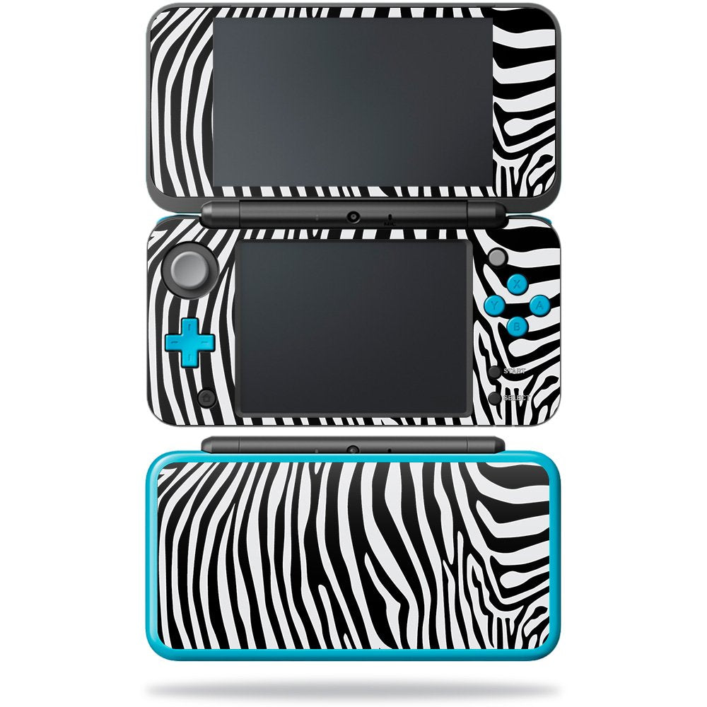 MightySkins Skin Compatible with Nintendo New 2DS XL - Black Zebra | Protective, Durable, and Unique Vinyl Decal wrap Cover | Ea