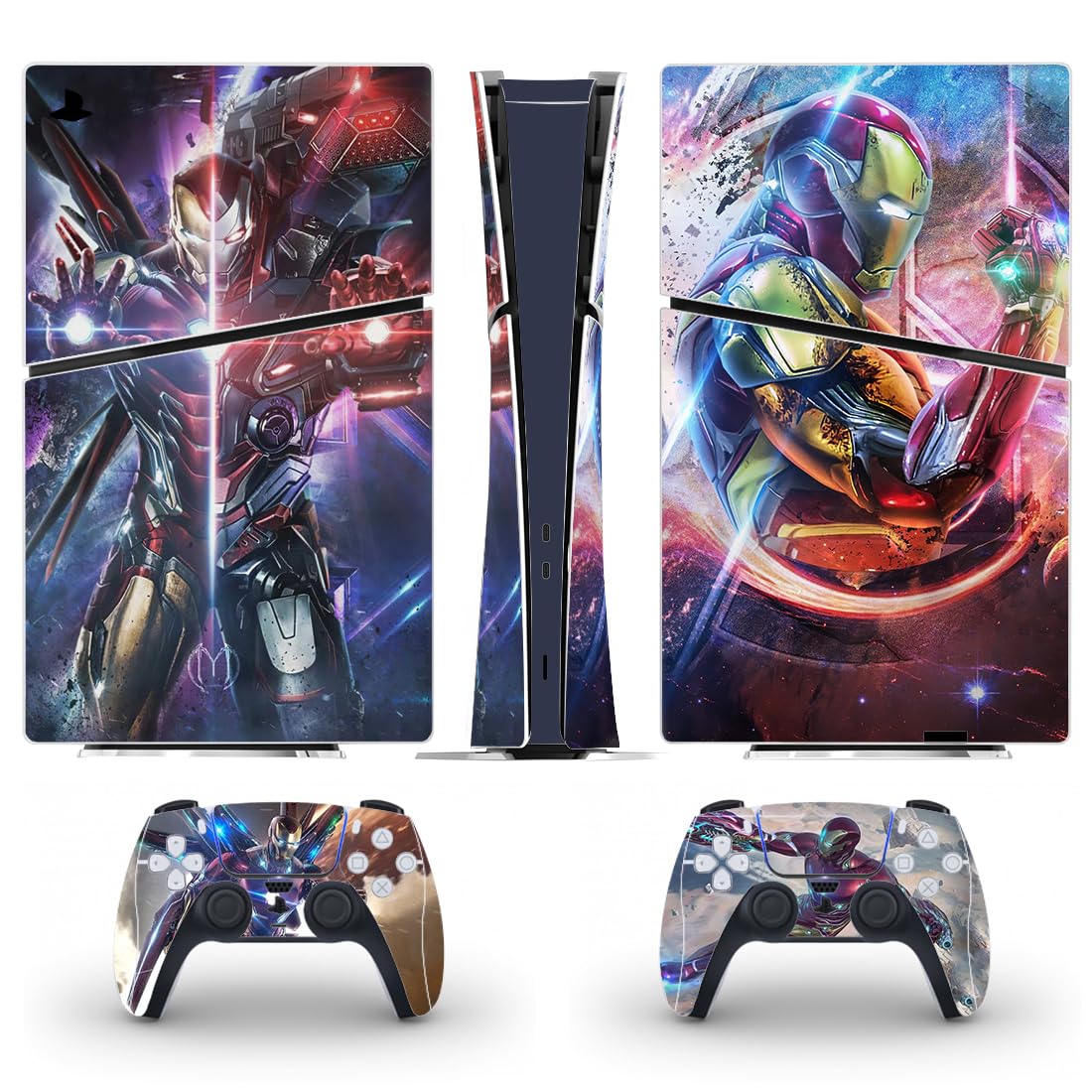 PEYANZ Vinyl Skin Compatible with PS5 Slim (Digital Edition) | HD Print  Scratch Resistant  Bubble-Free Application