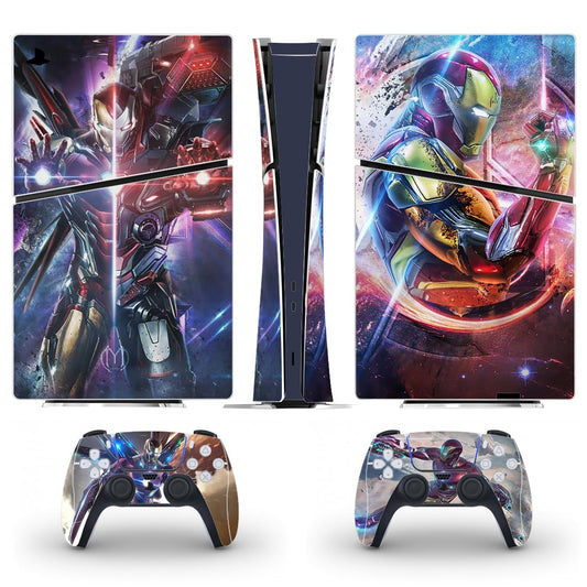 PEYANZ Vinyl Skin Compatible with PS5 Slim (Digital Edition) | HD Print  Scratch Resistant  Bubble-Free Application