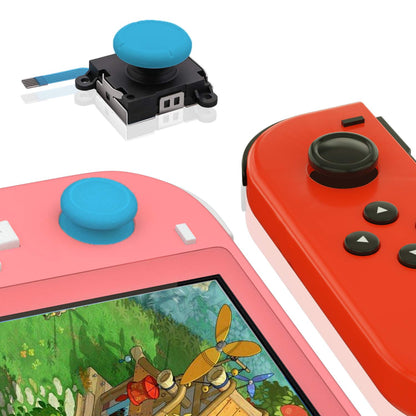 ECHZOVE Replacement Joy Stick for Switch Lite - 2 Pack, Blue & Red, Includes Repair Tool Kit