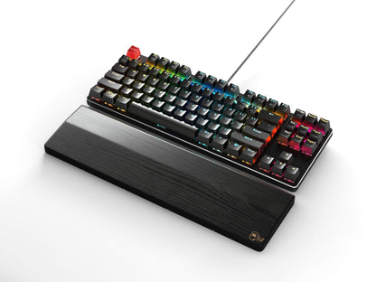 Glorious PC Gaming Race GMMK TKL Gaming Keyboard - USB C Wired, RGB Hot Swappable, Black Metal Top Plate, Tenkeyless