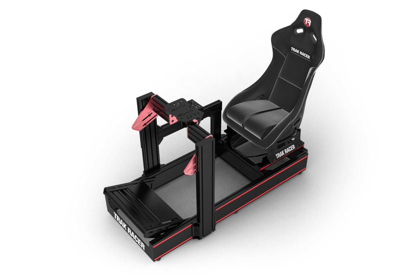 Trak Racer TR160 Racing Simulator Cockpit - Heavy Duty Aluminium Sim Rig, Black, Model TR1605-MP, Seat Slider & Customization Options