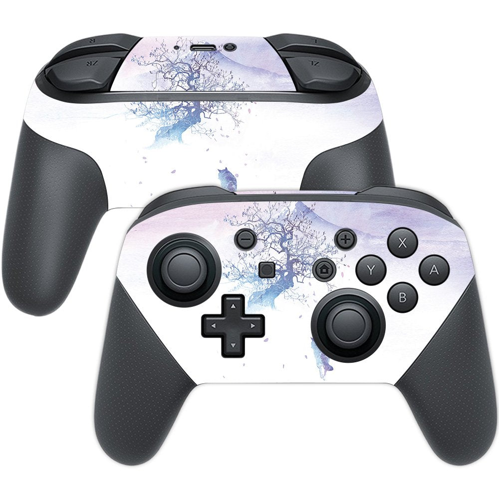 MIGHTY SKINS Nintendo Switch Pro Controller Skin - Long Way to Fuji, Durable Vinyl Wrap, Easy Apply/Remove, Made in USA