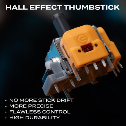 AZERON Gaming Keypad - One-Handed Keyboard with 30 Programmable Keys, Hall Effect Thumbstick, Cyborg II, Galaxy Purple