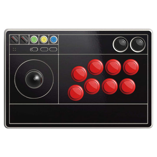 SopiGuard Sticker Skin for 8BitDo Arcade Stick Top Panel Only Vinyl Decal Wrap (Gloss Black)