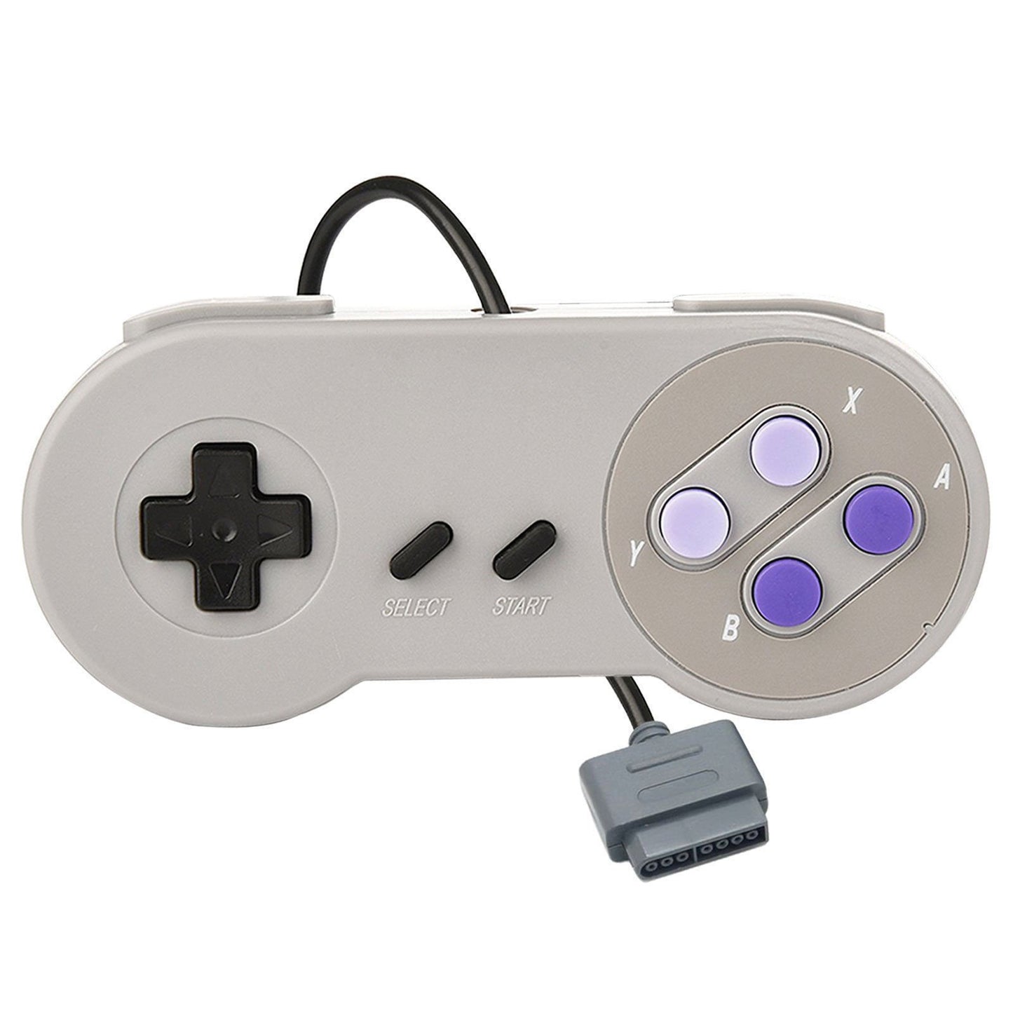 Two Brothers Game Store Super Nintendo SNES Controller Bundle with AV Cable & Power Adapter for Original SNES Console