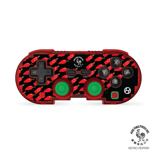 Hyperkin Limited Edition Official Sriracha Pixel Art Bluetooth Controller - Officially Licensed - For Nintendo Switch  PC  Mac  Android  iOS (Retro Pepper)