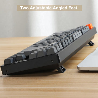 Keychron K8 Wireless Mechanical Keyboard, 87 Keys TKL, Gateron Brown Switch, RGB Backlight, Aluminum Frame, USB-C for Mac/Windows