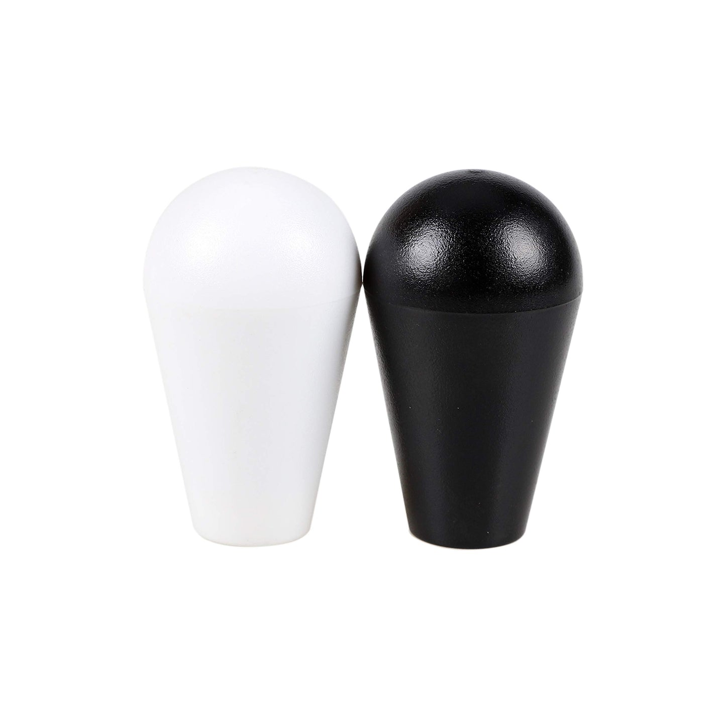 Avisiri 2X Arcade Joysticks Oval Balltop  Arcade Ellipse Topball Handle use for 2 Player Arcade Joystick DIY Kit Sanwa Joystick MAME Jamma Part (White & Black)