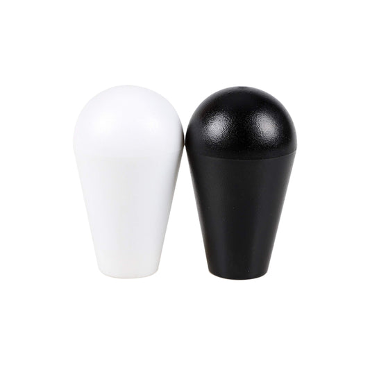 Avisiri 2X Arcade Joysticks Oval Balltop  Arcade Ellipse Topball Handle use for 2 Player Arcade Joystick DIY Kit Sanwa Joystick MAME Jamma Part (White & Black)
