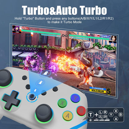 ADHJIE Wireless Controller - Grey Color, Ergonomic Design for Ultimate Gaming Experience
