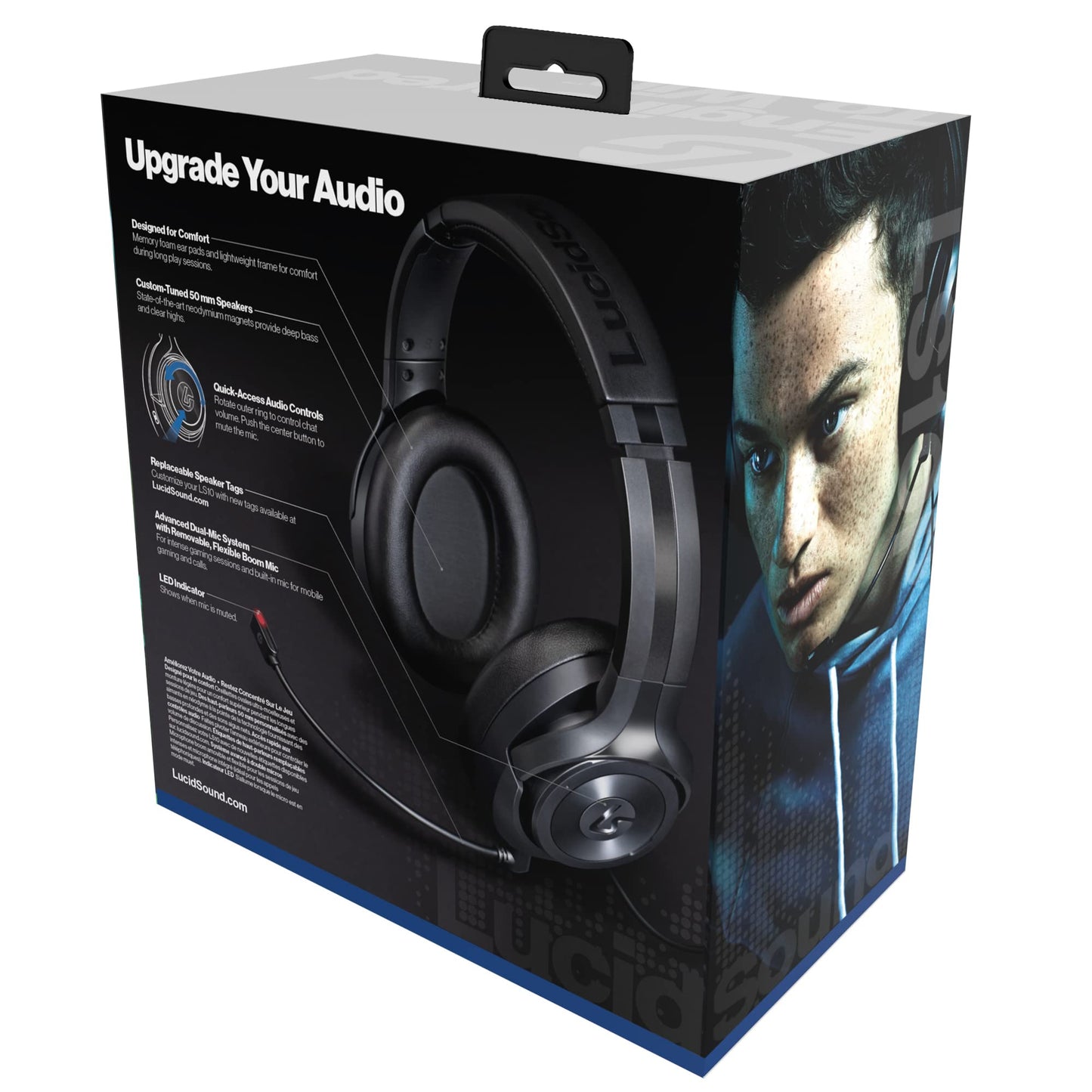 LucidSound LS10P Stereo Gaming Headset for PS4, Switch, PC - Black