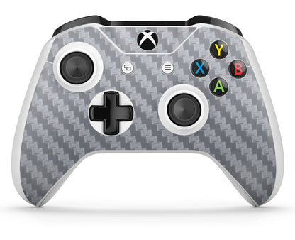 giZmoZ n gadgetZ Skin Decal Sticker for Xbox One S - Carbon Silver Console & 2 Controller Skins