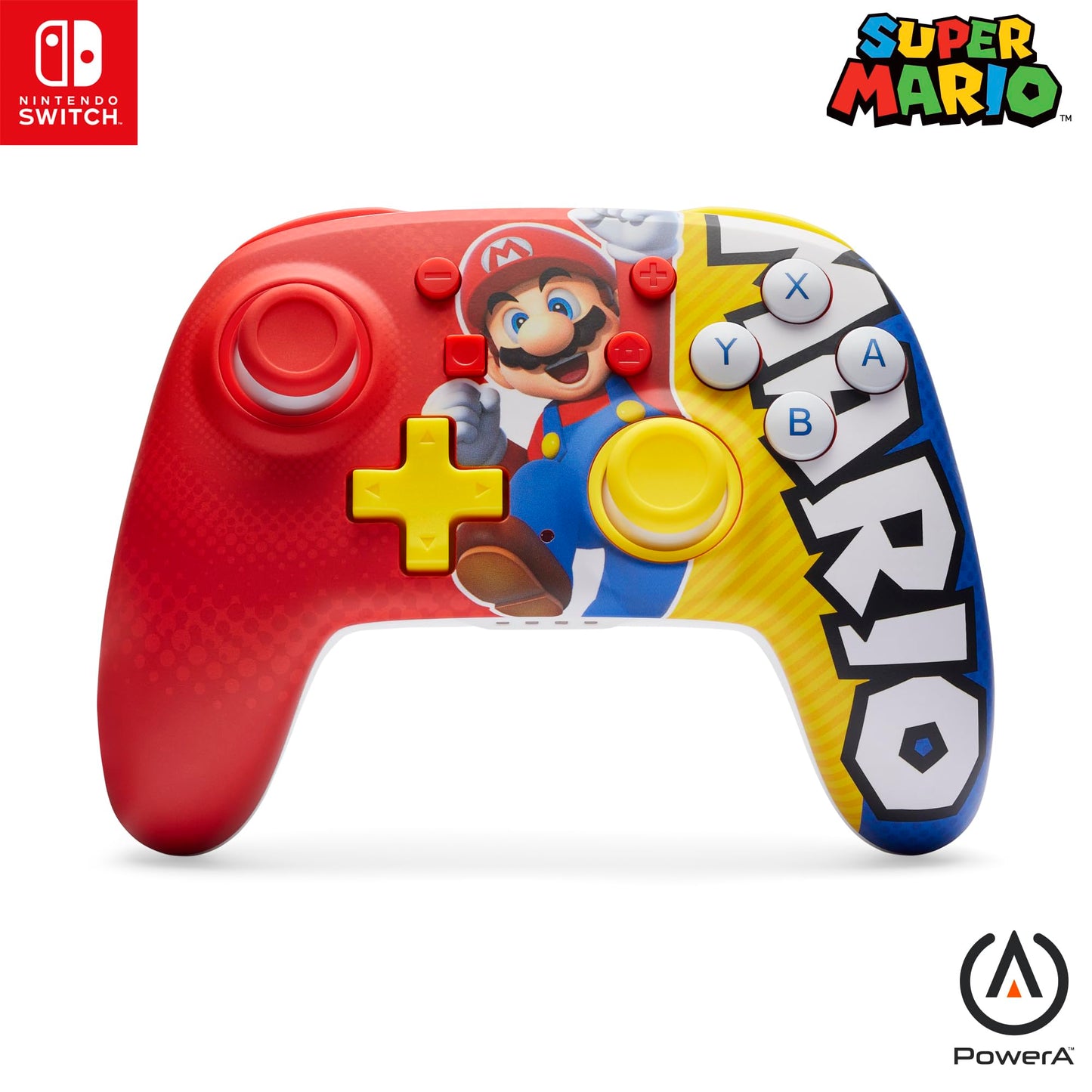 PowerA Nano Wireless Controller for Nintendo Switch - Mario Victory, Compact & Portable, Model NSGP0295-01