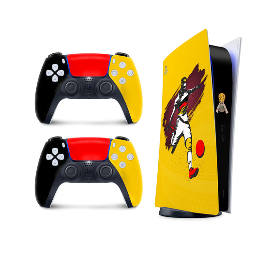 TACKY DESIGN World Cup Stickers 2022 Skin for PlayStation 5 Console & 2 Controllers  PS5 Soccer Stickers Skin Vinyl 3M Decal National Teams Stickers Full wrap Cover (Digital Edition  Germany Skin)
